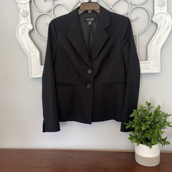 Femme taille 6 - VESTE noire à chevrons - BLAZER EVAN-PICONE